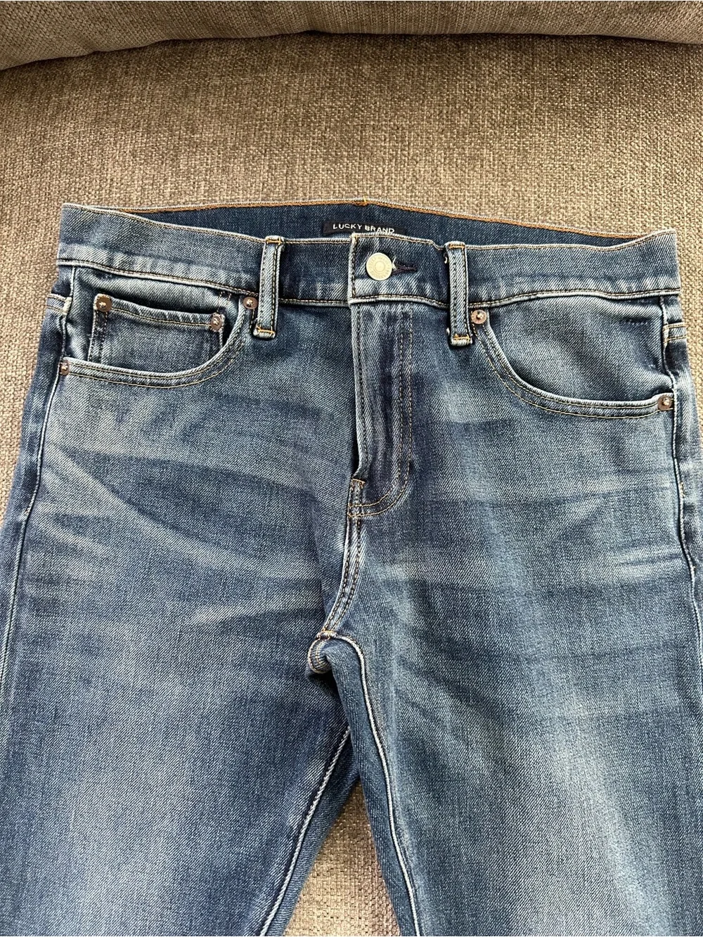 Lucky Brand 110 Slim Men’s Jeans W32 L32 Medium Wash Stretch Denim